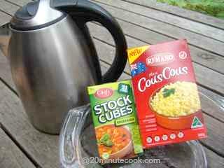 That's all the ingredients to cook couscous!