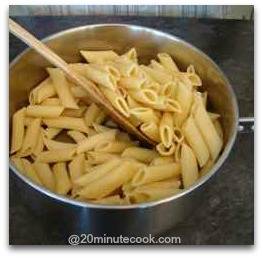 Stir oil through the cooked pasta