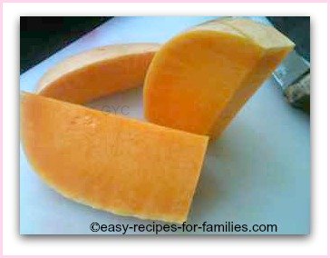 chunky slices of pumpkin