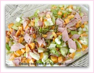 diced vegetables seasoned and oiled for roasting