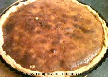 Baked traditional pumpkin pie